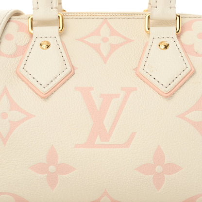 Louis Vuitton Empreinte Monogram Giant Speedy Bandouliere 20 Latte Chamallow 7 of 11