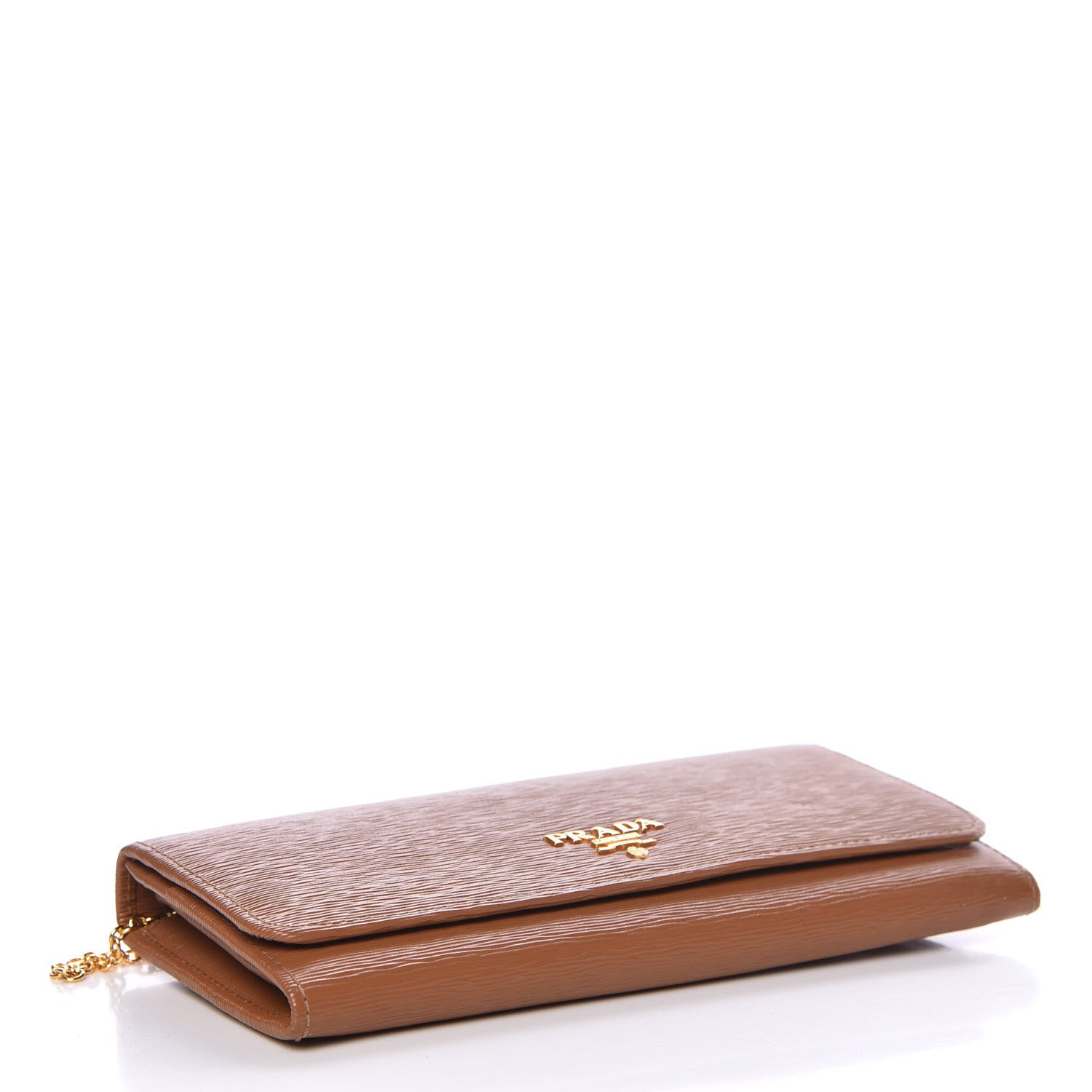 Prada Vitello Move Continental Flap Wallet Caramel 5 of 9