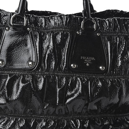 Prada Vernice Gaufre Tote Black 10 of 10