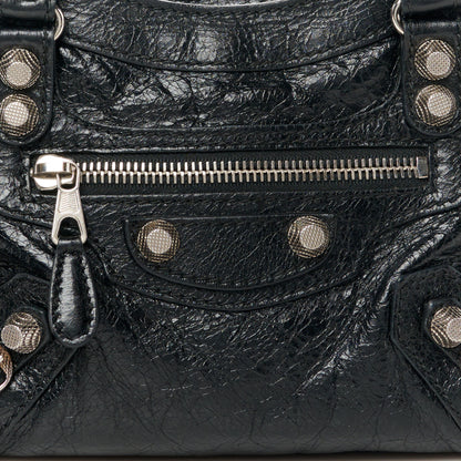 Balenciaga Agneau Giant 12 Silver Hardware Mini City Black 8 of 10