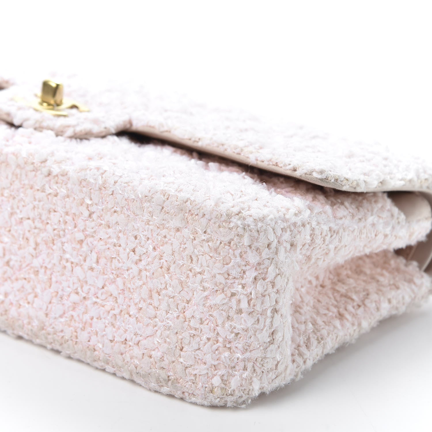 Chanel Tweed Medium Double Flap Pink 6 of 11