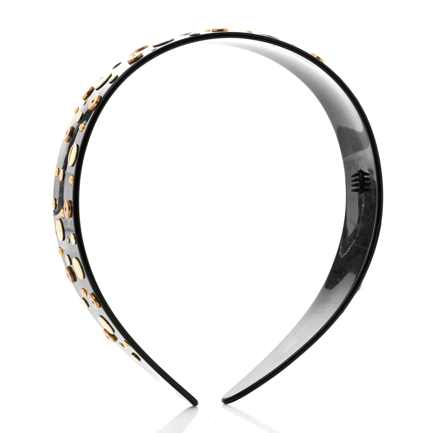 Plastic Metal CC Headband Black
