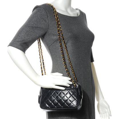 Chanel Lambskin Quilted Camera Bag Navy 2 of 7