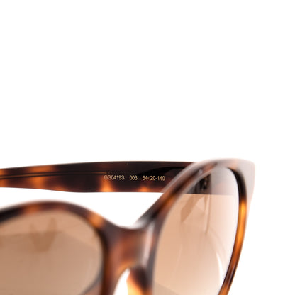 Gucci Round Frame Crystal Sunglasses GG 0419S Tortoiseshell 6 of 9