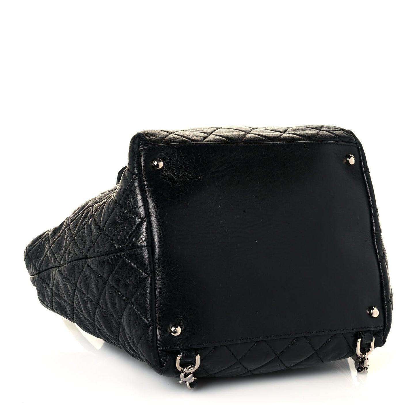 Lambskin Quilted Beijing Backpack Black