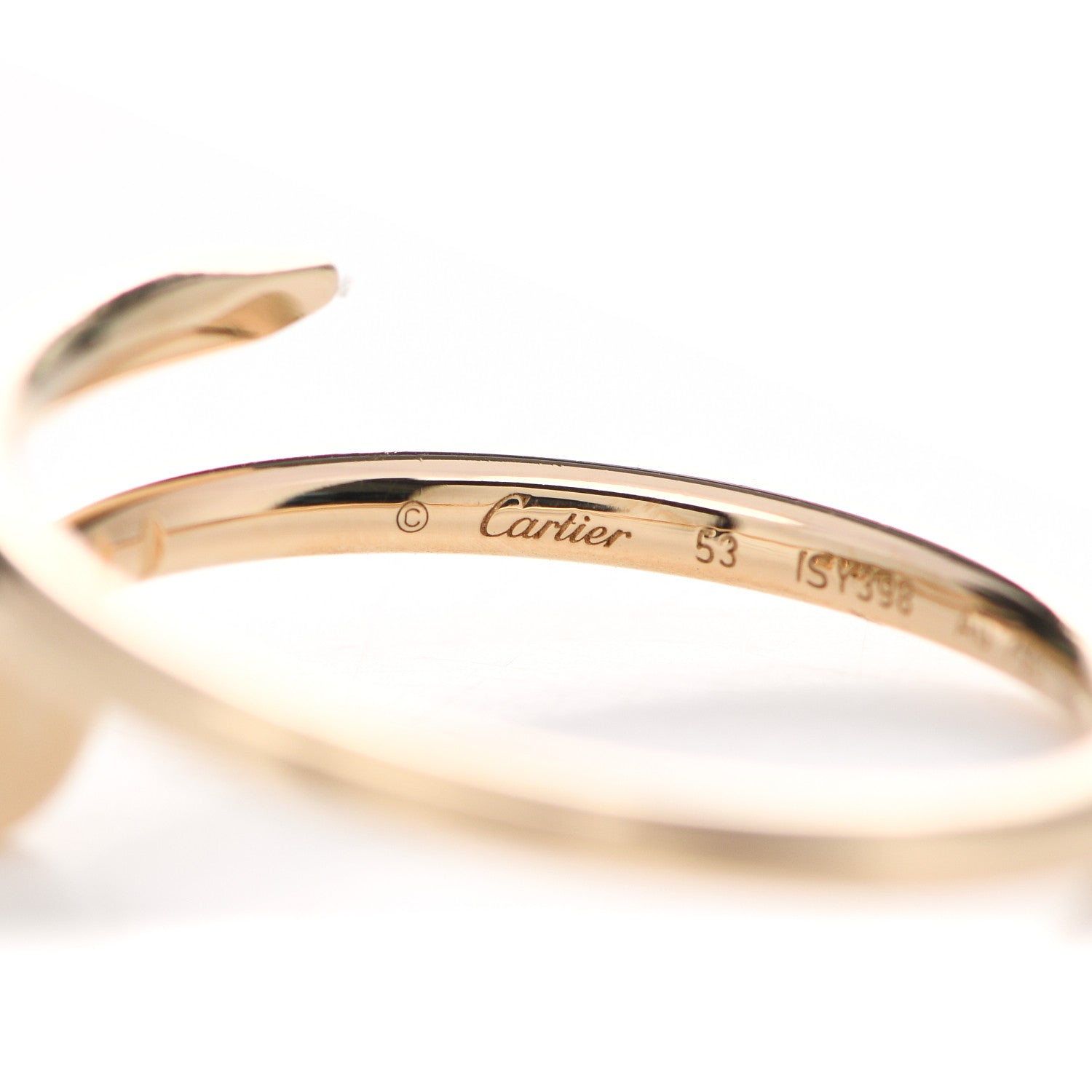 Cartier 18K Yellow Gold Small Juste Un Clou Ring 53 6.25 4 of 6