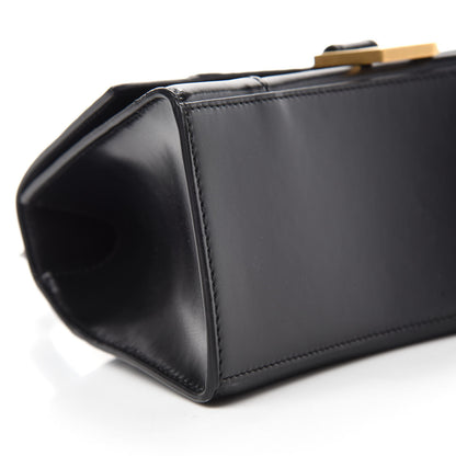 Balenciaga Shiny Box Calfskin Small Hourglass Top Handle Bag Black 6 of 10