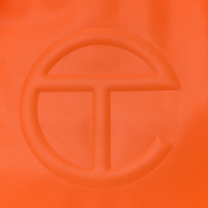 Telfar Vegan Leather Large Shopping Bag Orange 8 of 10