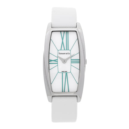 Tiffany Stainless Steel Satin 22mm Gemea Quartz Watch White 1 of 7