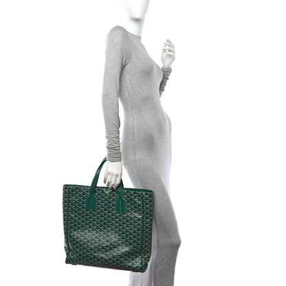 Goyard Goyardine Voltaire III Tote Green 2 of 9