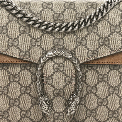 Gucci GG Supreme Monogram Small Dionysus Shoulder Bag Taupe 8 of 10