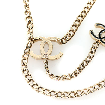Chanel Enamel CC Chain Logo Belt Gold Black 3 of 4