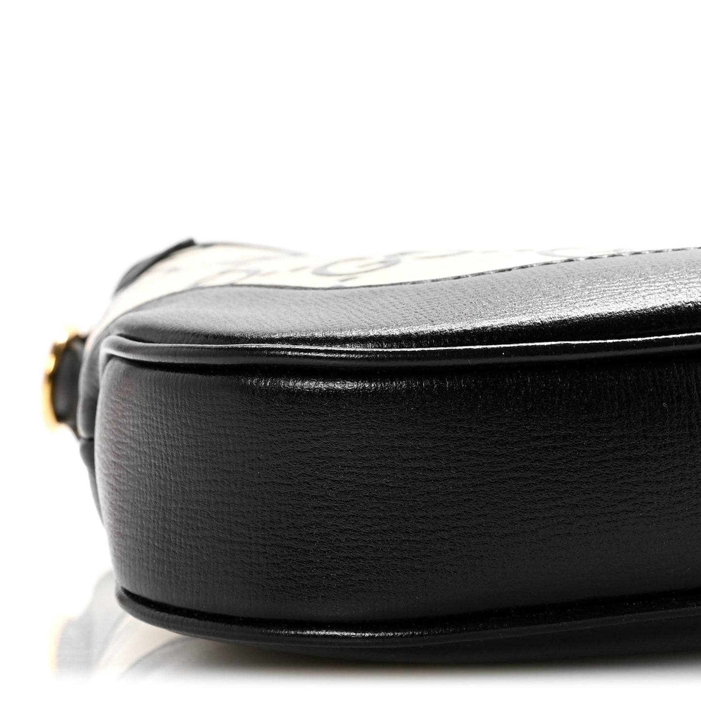 Azalea Calfskin GG Monogram Bi-Color Debossed Small Jackie 1961 Hobo Mystic White Black