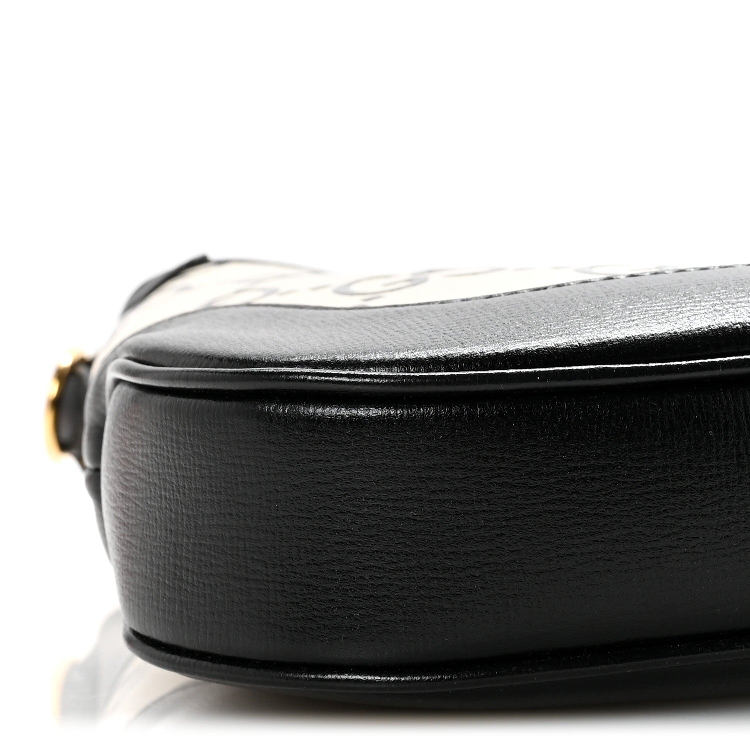 Gucci Azalea Calfskin GG Monogram Bi-Color Debossed Small Jackie 1961 Hobo Mystic White Black 9 of 10