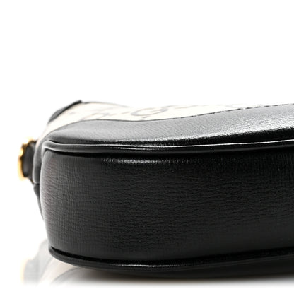 Gucci Azalea Calfskin GG Monogram Bi-Color Debossed Small Jackie 1961 Hobo Mystic White Black 9 of 10