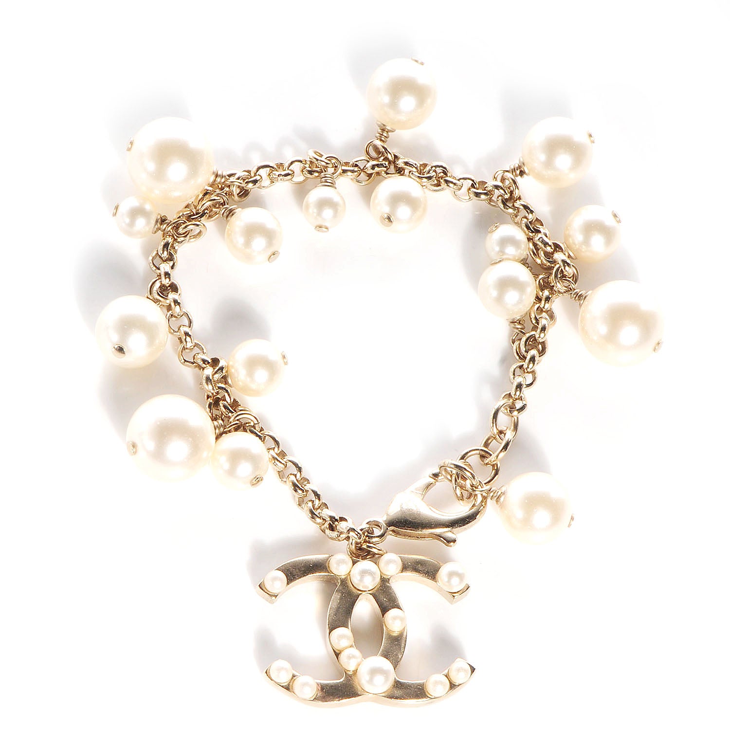 Chanel Pearl CC Bracelet Gold 1 of 5