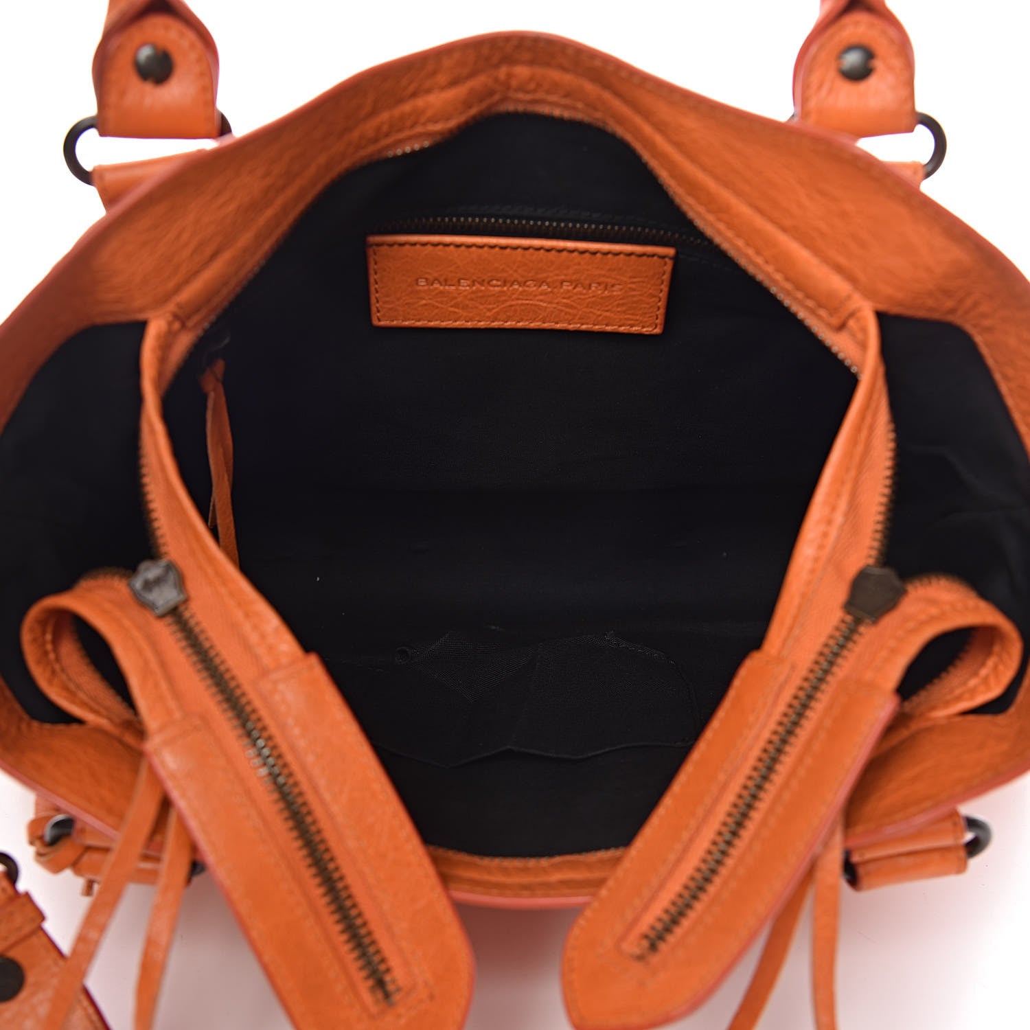 Balenciaga Agneau Classic Hardware Town Tangerine 5 of 18