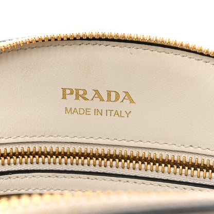 Prada City Calfskin Small Triangle Shoulder Bag White 6 of 9