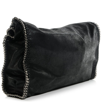 Stella McCartney Faux Leather Shaggy Deer Large Falabella Black 3 of 8