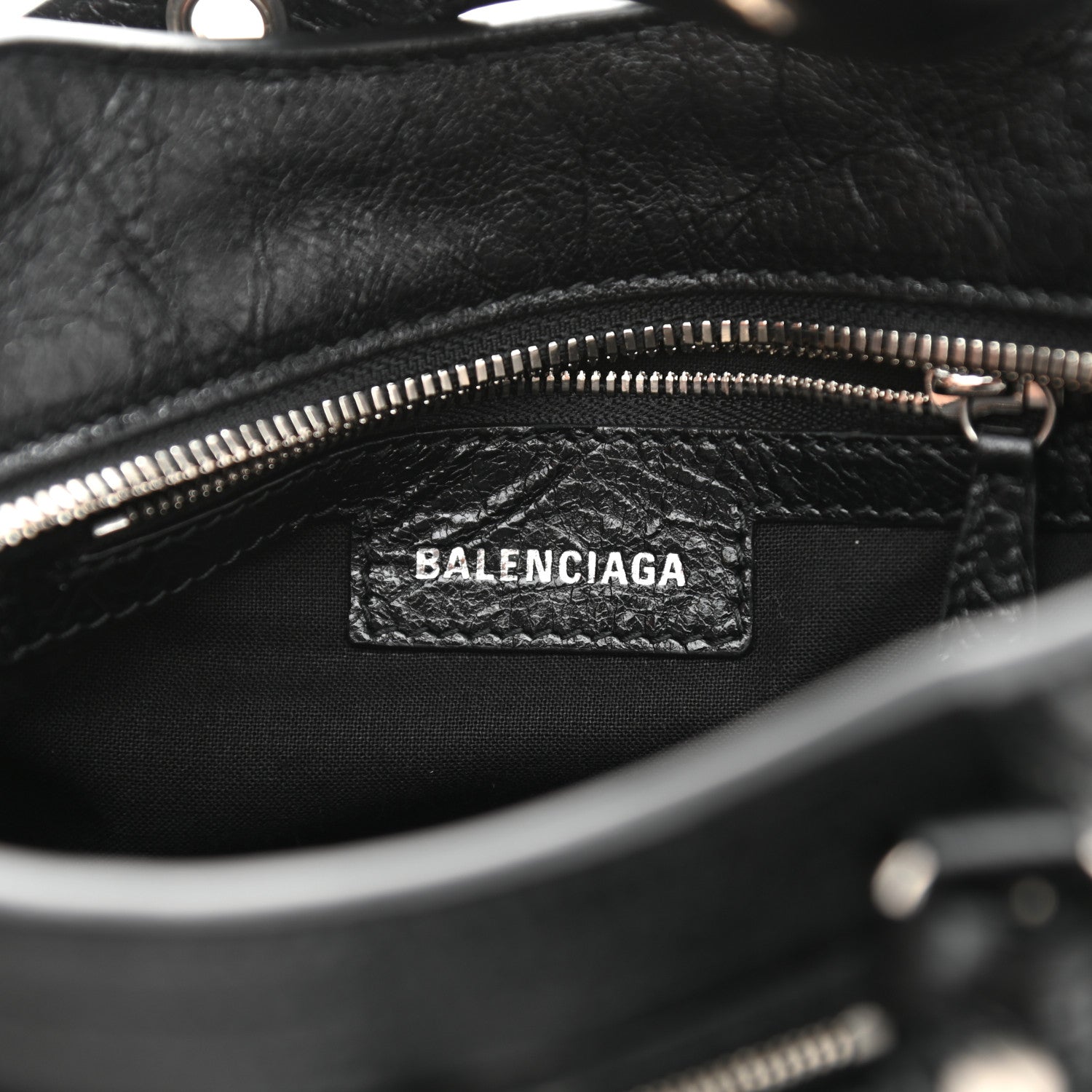 Balenciaga Agneau Arena Neo Cagole Handbag XS Black 6 of 8