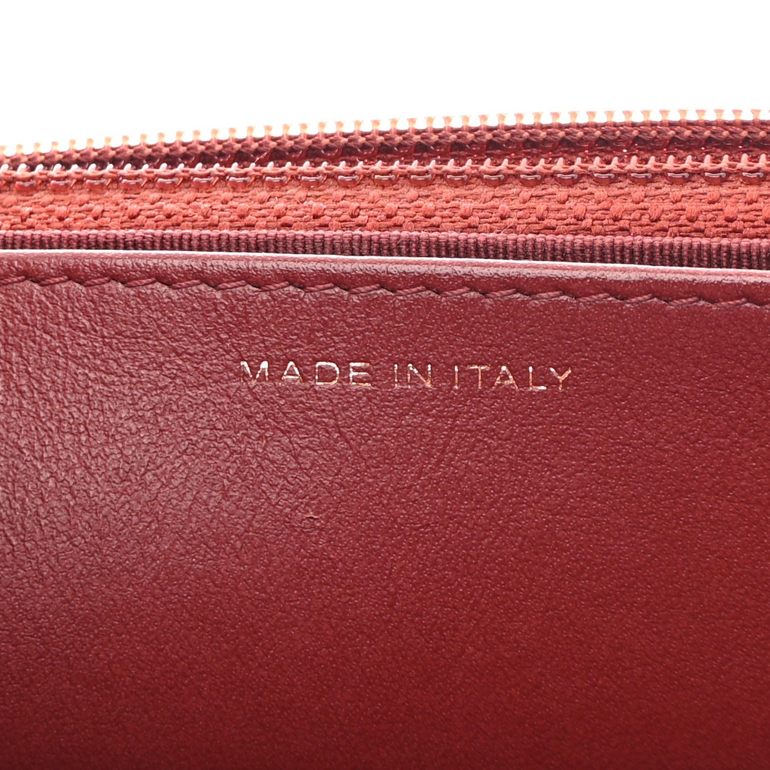 Chanel Metallic Caviar Quilted Wallet on Chain WOC Burgundy 7 of 11