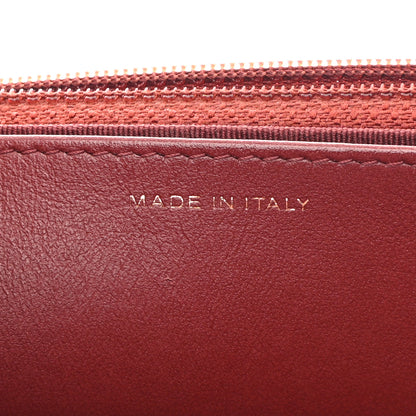 Chanel Metallic Caviar Quilted Wallet on Chain WOC Burgundy 7 of 11