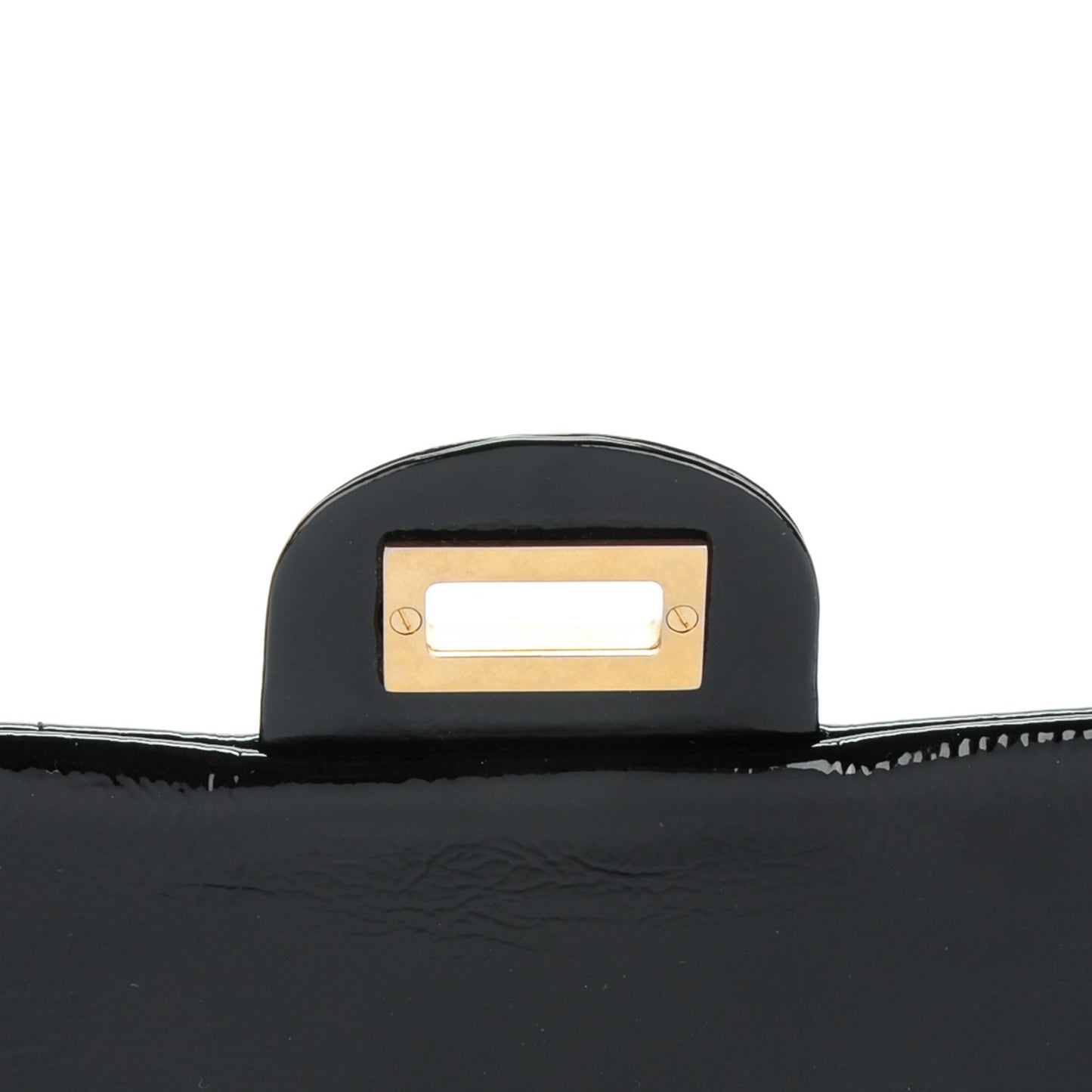 Crackled Patent Calfskin Puzzle 2.55 Reissue 225 Flap Black