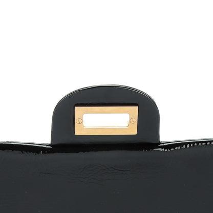 Chanel Crackled Patent Calfskin Puzzle 2.55 Reissue 225 Flap Black 6 of 8