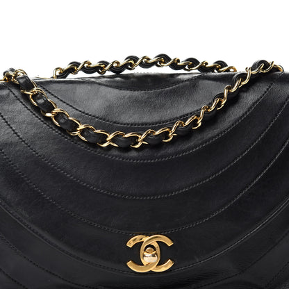 Chanel Lambskin Ribbon Quilted Small Single Flap Black 12 of 12