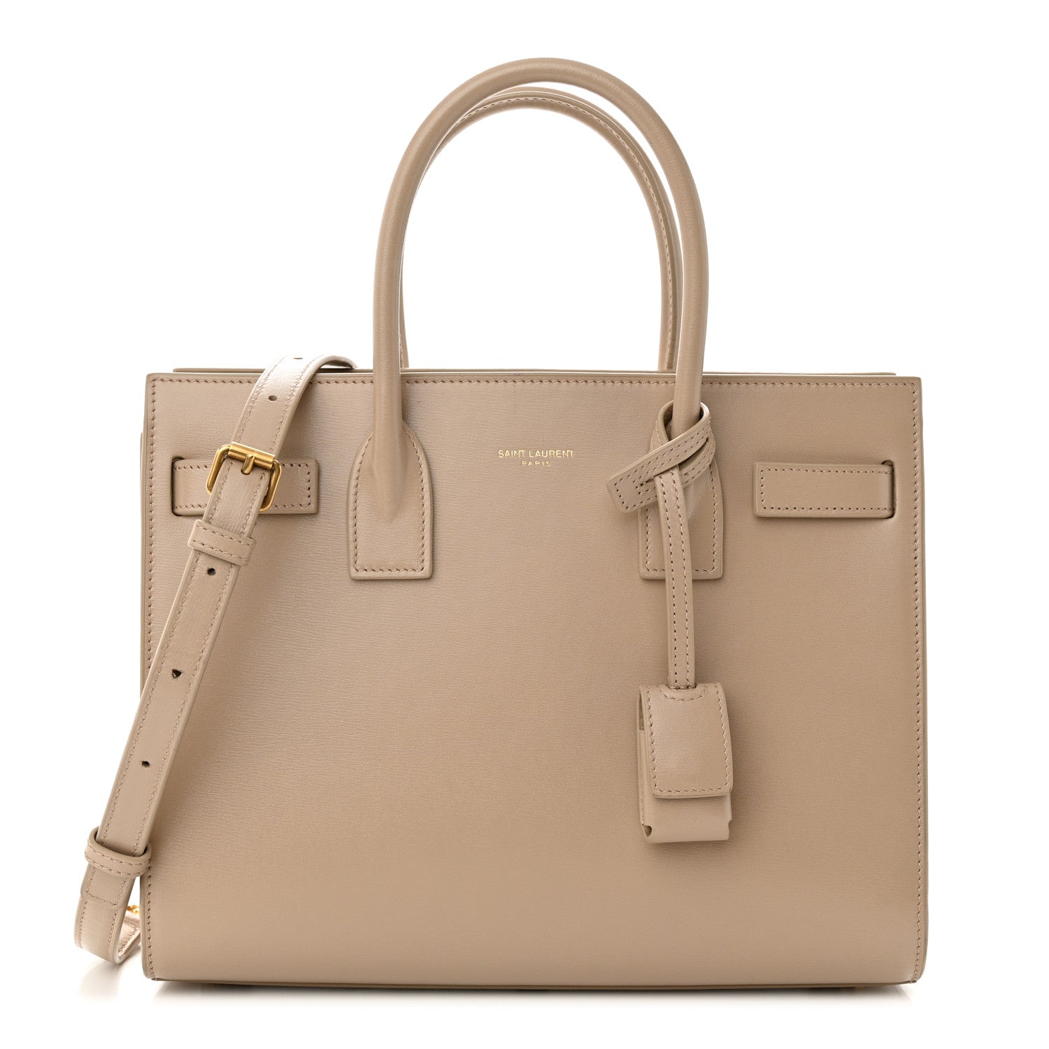Saint Laurent Calfskin Baby Sac De Jour Dark Beige 1 of 10
