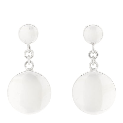 Tiffany Sterling Silver Round Drop Earrings 1 of 4
