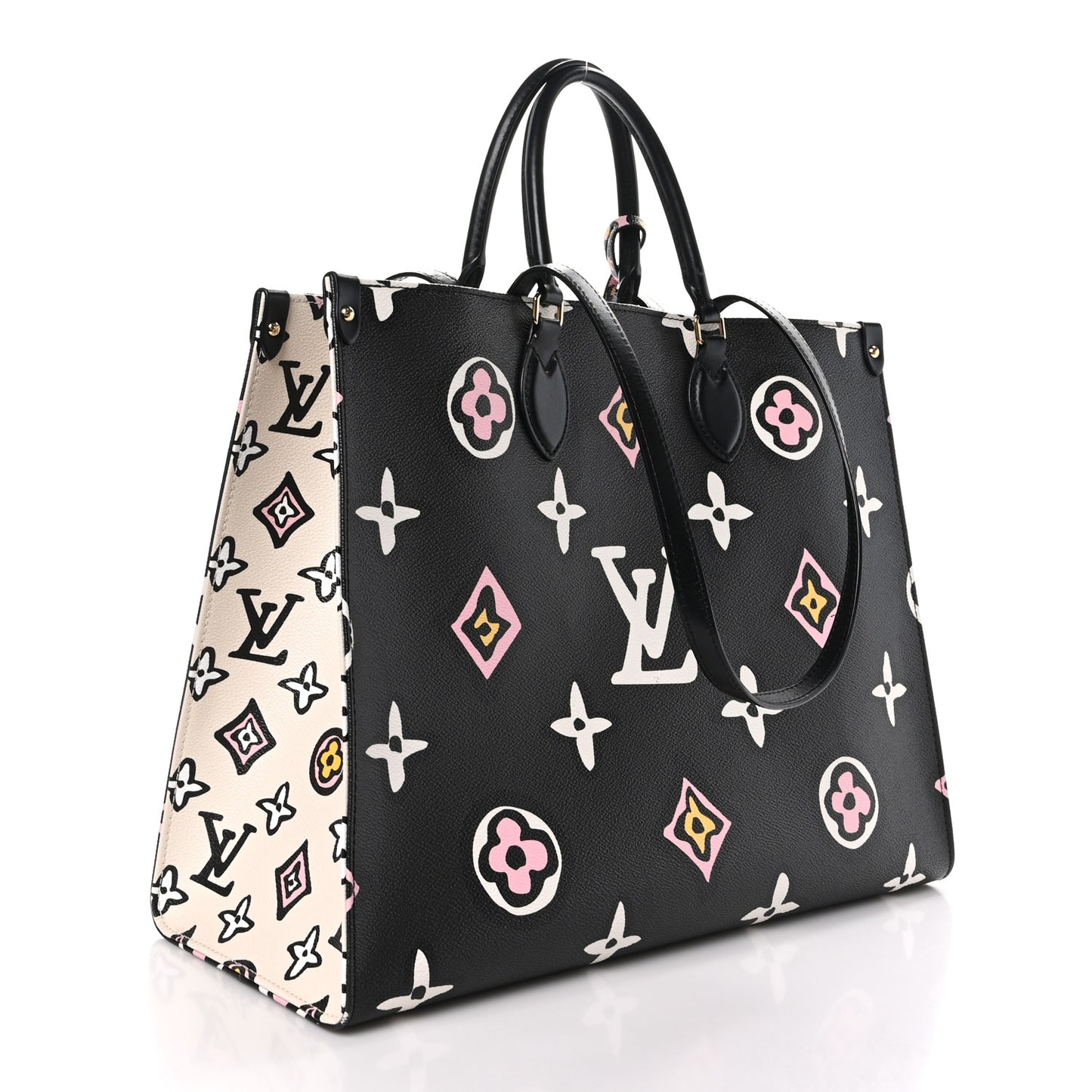 Monogram Giant Wild At Heart Onthego GM Black