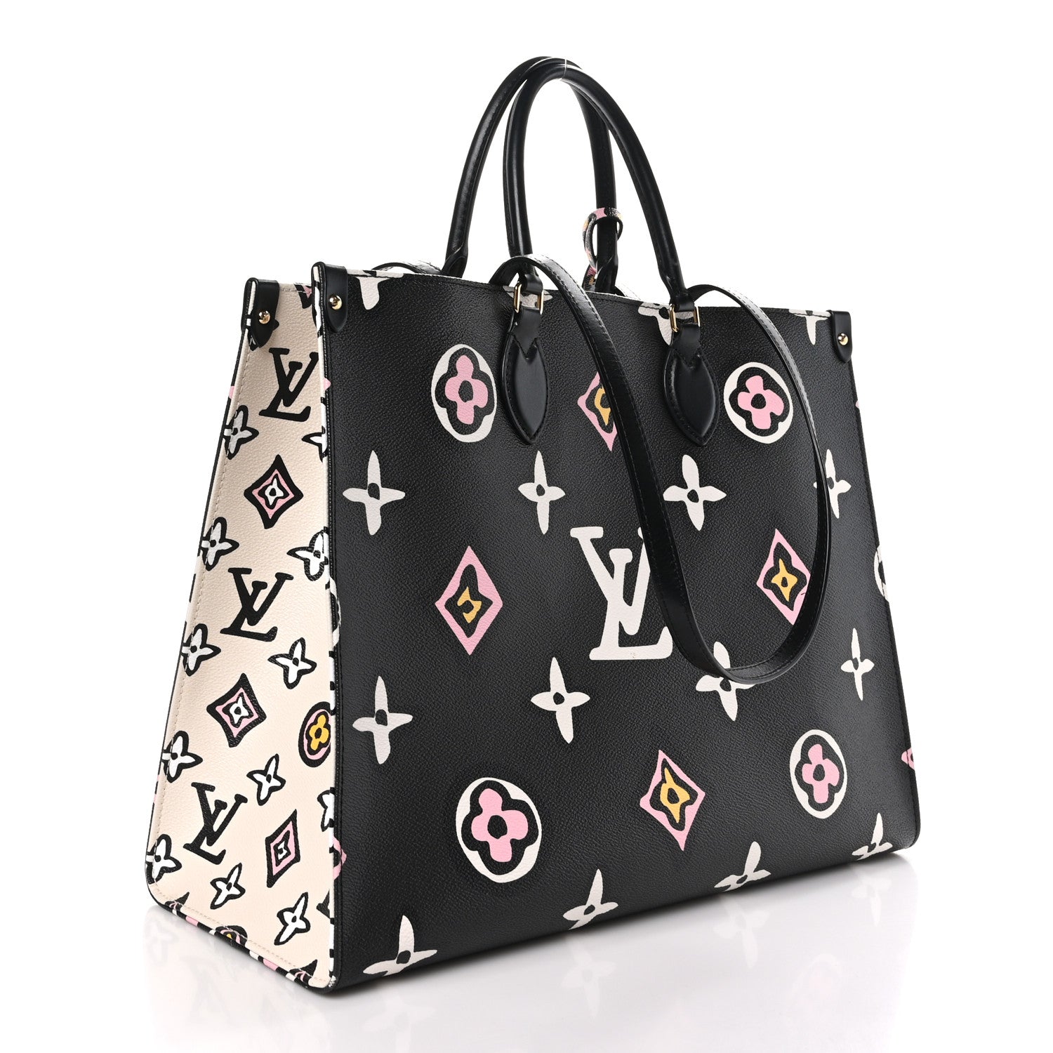 Louis Vuitton Monogram Giant Wild At Heart Onthego GM Black 3 of 8