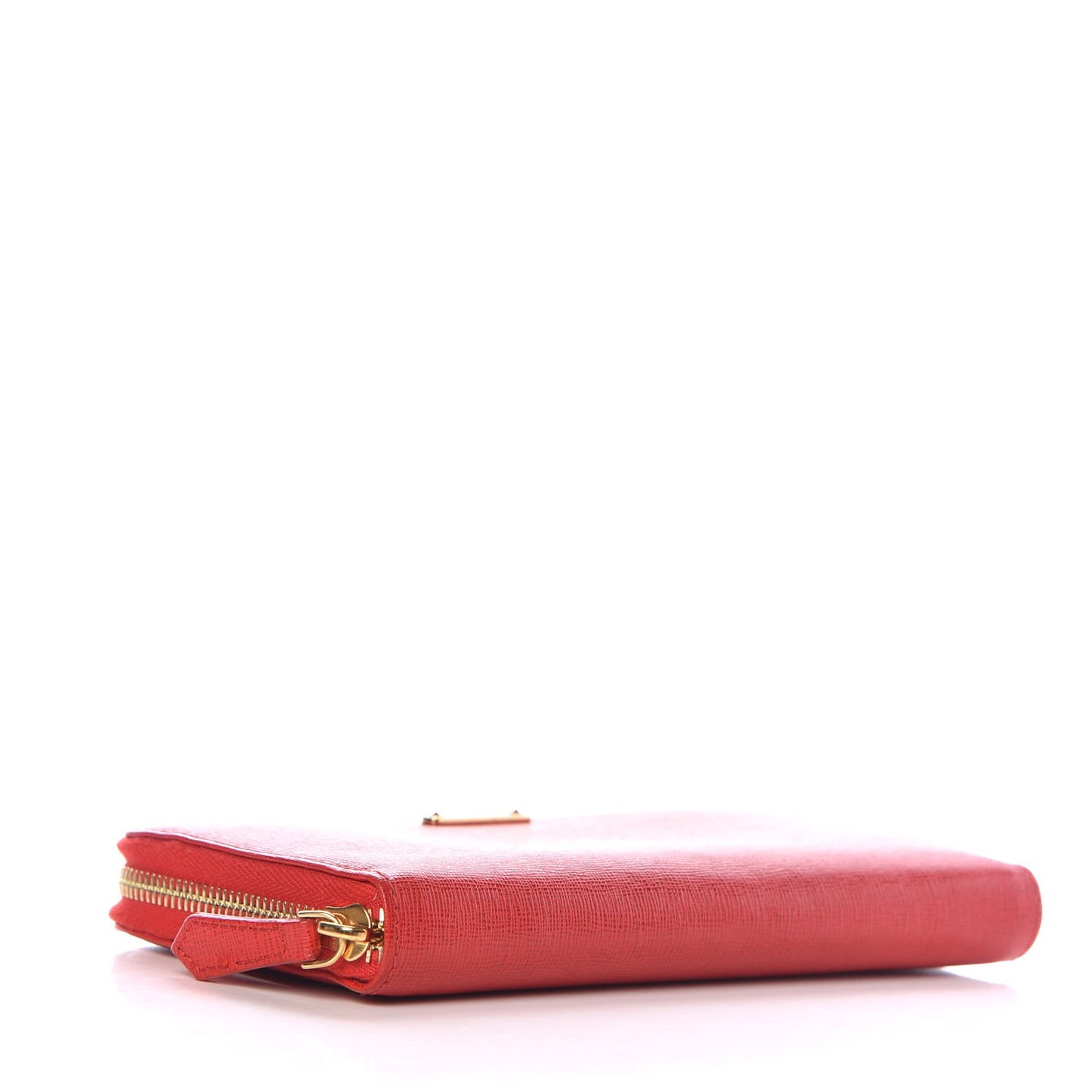 Vitello Elite Zip Around Wallet Rosso