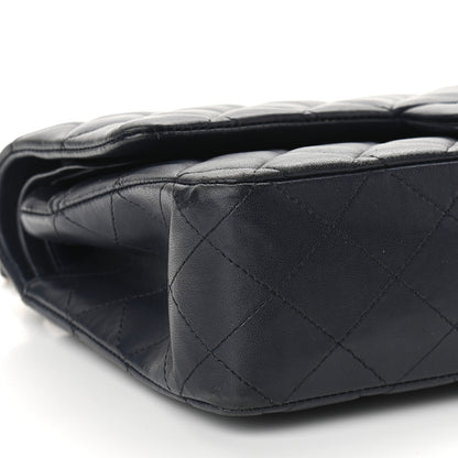 Chanel Lambskin Quilted Medium Double Flap Navy 8 of 9