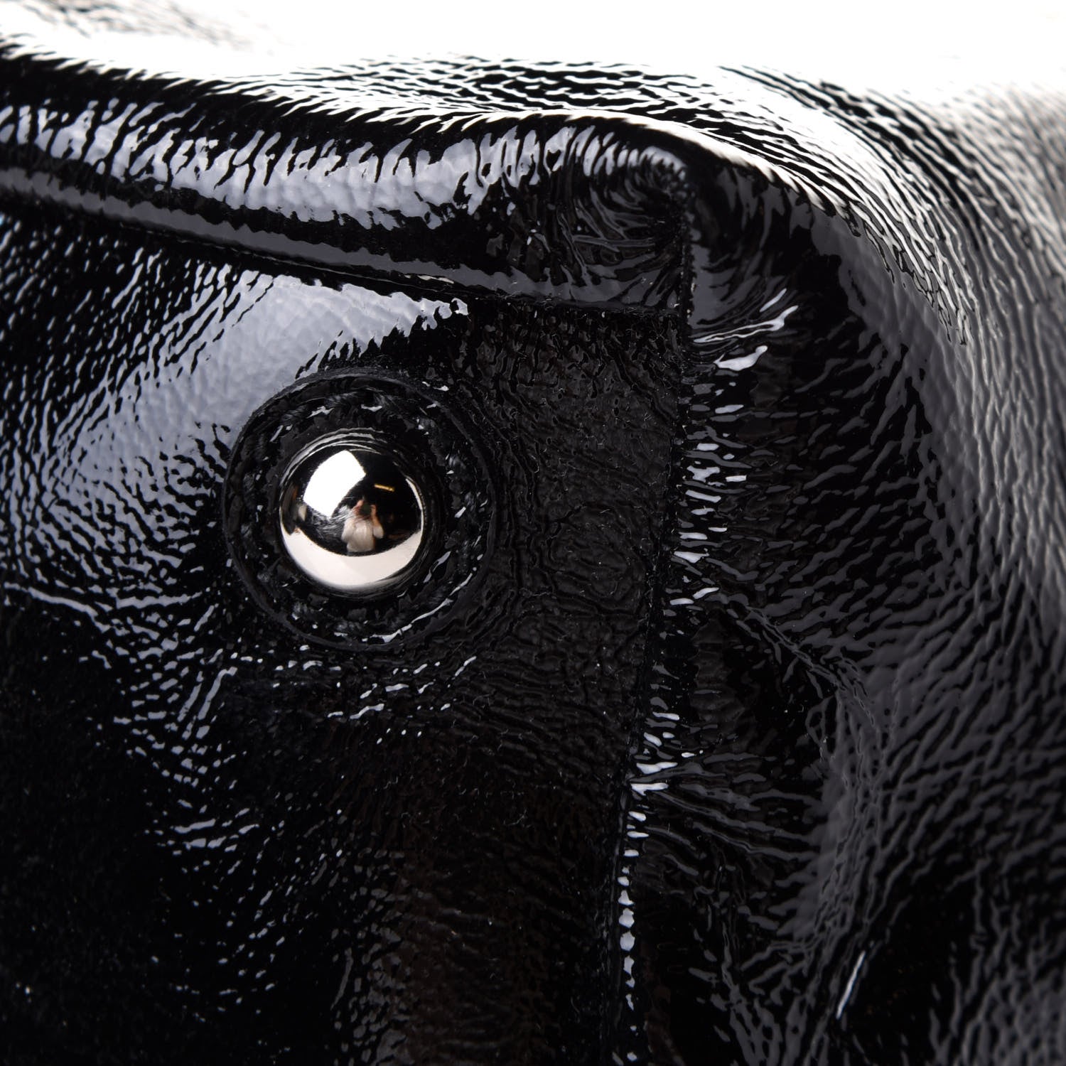 Saint Laurent Textured Patent Medium Easy Y Bag Black 11 of 12