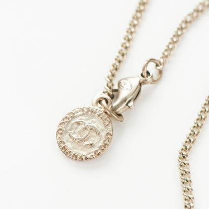 Chanel Pearl CC Pendant Necklace Gold 6 of 7
