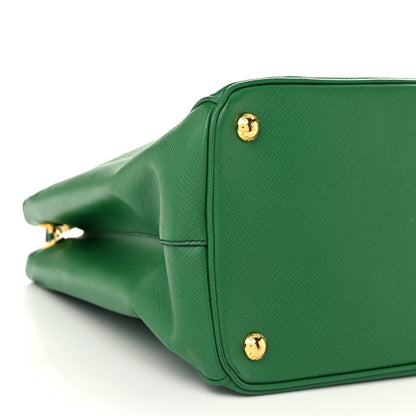 Prada Saffiano Medium Galleria Double Zip Tote Verde 9 of 12