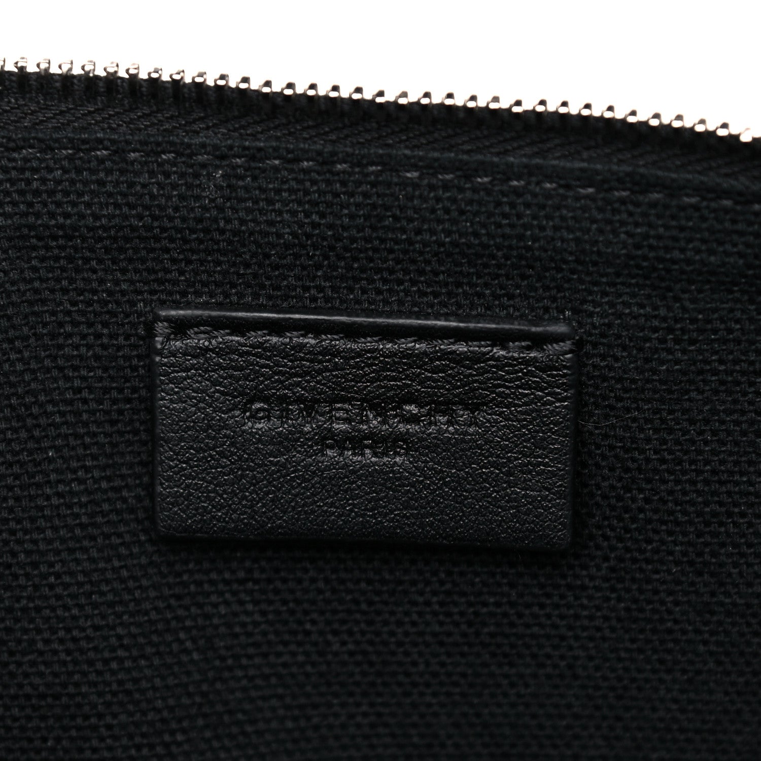 Givenchy Textured Coated Canvas Iconic Paint Splatter Prints Flat Medium Clutch Bag Black 6 of 9