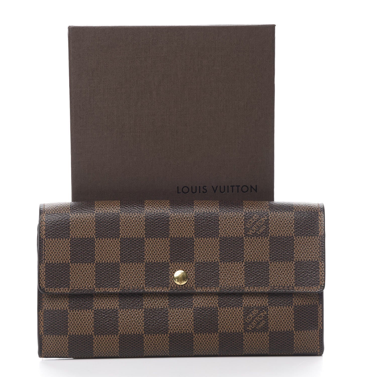 Louis Vuitton Damier Ebene Sarah Wallet 8 of 8