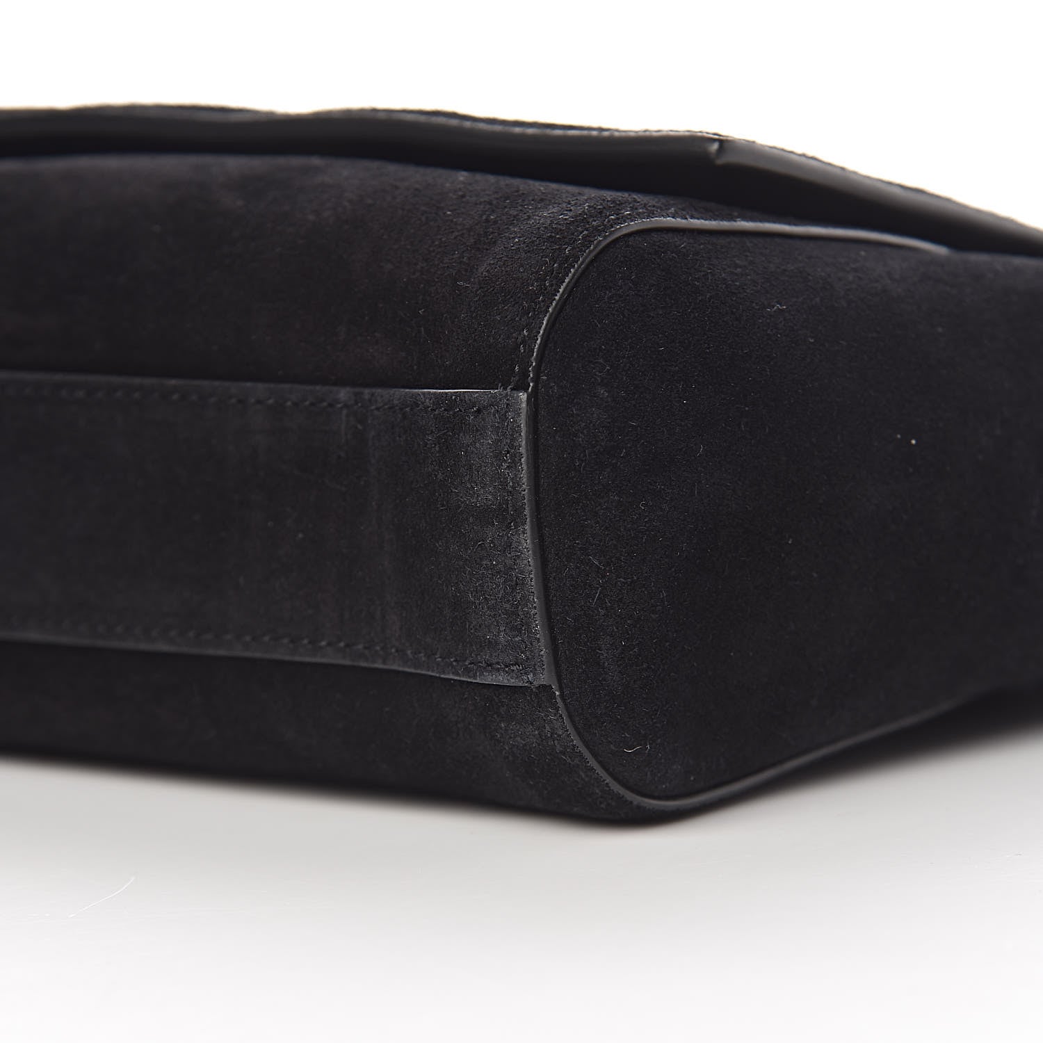 Saint Laurent Smooth Calfskin Suede Medium Reversible Monogram Kate Satchel Black 11 of 11