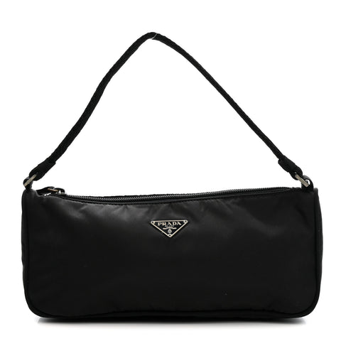Tessuto Nylon Pochette Bag Black