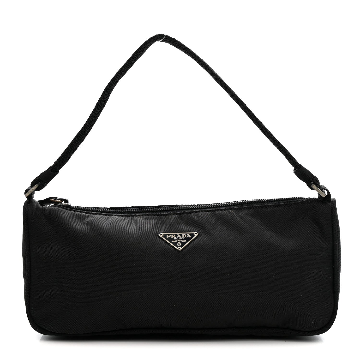 Prada Tessuto Nylon Pochette Bag Black 1 of 15