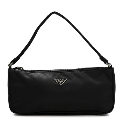 Prada Tessuto Nylon Pochette Bag Black 1 of 15