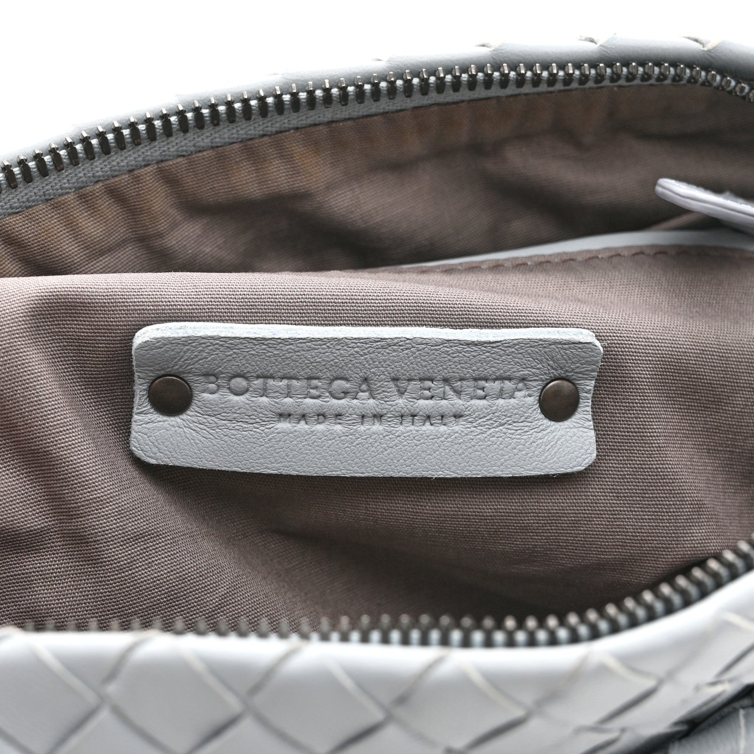 Bottega Veneta Nappa Intrecciato Small Camera Bag Teal Washed