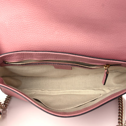 Gucci Pebbled Calfskin Medium Soho Flap Crossbody Pink 5 of 6