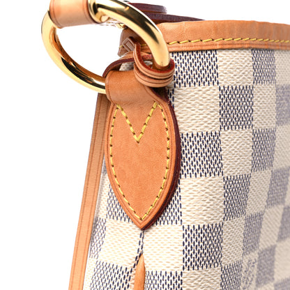Louis Vuitton Damier Azur Delightful MM Rose Ballerine 13 of 14