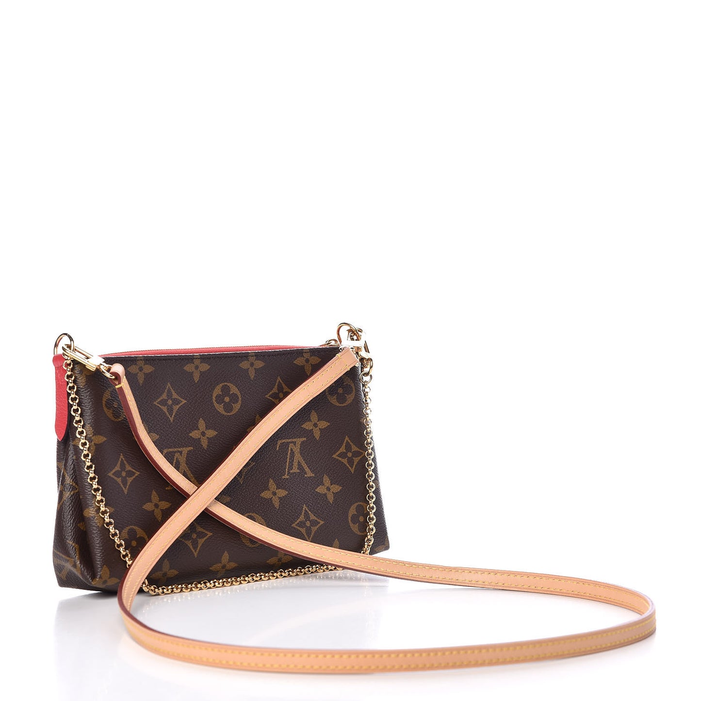 Monogram Pallas Clutch Cherry