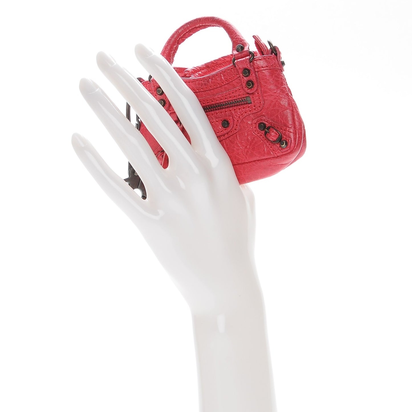 Agneau Mini First Bag Charm Rose Thulian