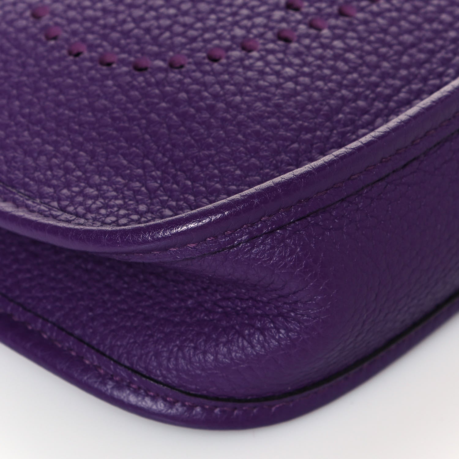 Hermes Taurillon Clemence Amazone Evelyne TPM Ultraviolet 9 of 12